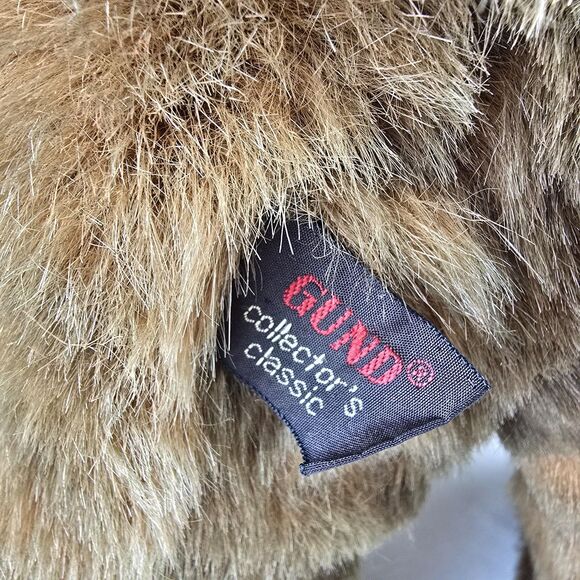 VTG 1987 GUND Classic Brown Plush Bear 21" Large Stuffed Animal Toy Korea Mint - Picture 5 of 10